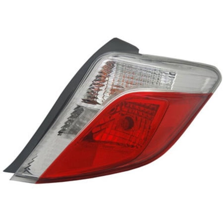 Right Tail Light Assembly - Compatible with 2012 - 2014 Toyota Yaris Hatchback 2013