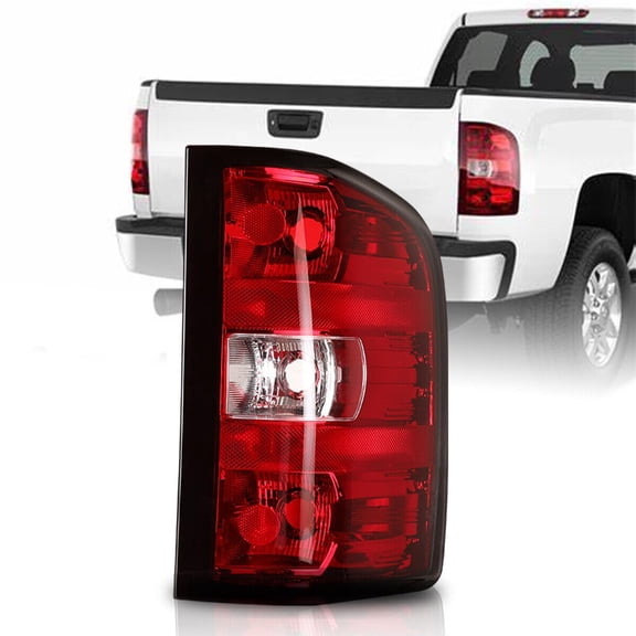 Right Tail light Assembly Compatible with Chevy Silverado 2007-2013 Replacement Silverado 07-13 1500 2500 HD 3500 HD OE Style Rear Brake Lamp