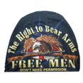 thumbnail image 1 of Right To Bear Arms Free Men Don't Need Permission Sublimation Beanie Skull Cap, 1 of 3
