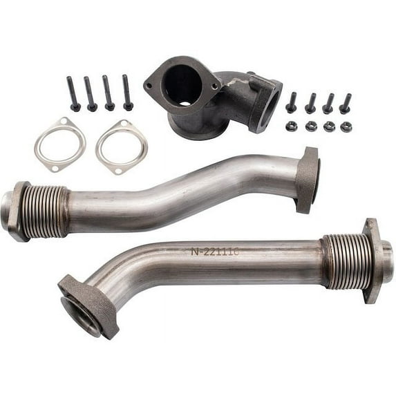 Right Turbocharger Up Line Kit - Compatible with 1995 - 1996 Ford F-250 7.3L V8