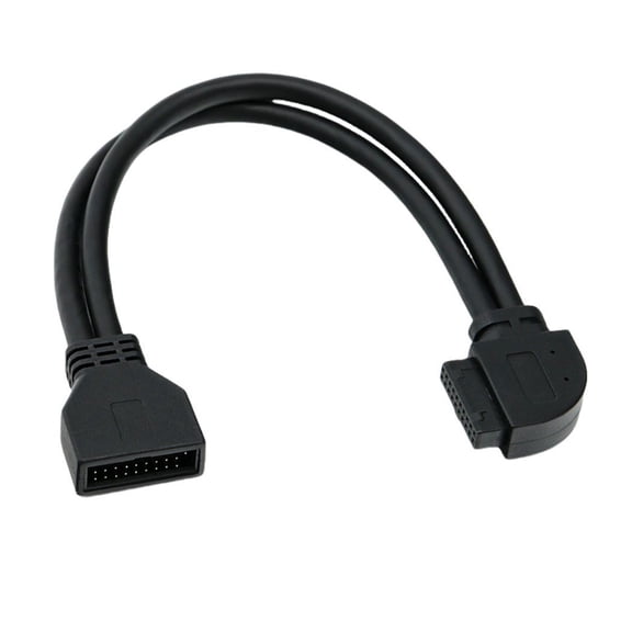 Right USB3.0 Internal Cable 19/20Pin Front Header to Adapter Fast Data Transfer PVC Shielded