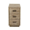 thumbnail image 1 of Right2Home Industrial Acacia Wood 3 Drawer Side Table, 1 of 7