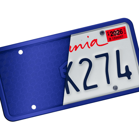 RightCar Silicone License Plate Frames | The Original Premium Grade Silicone Car Plate Frame | Rust Proof, Rattle Proof, Weather Proof | Black license plate frame | License Plate Holder
