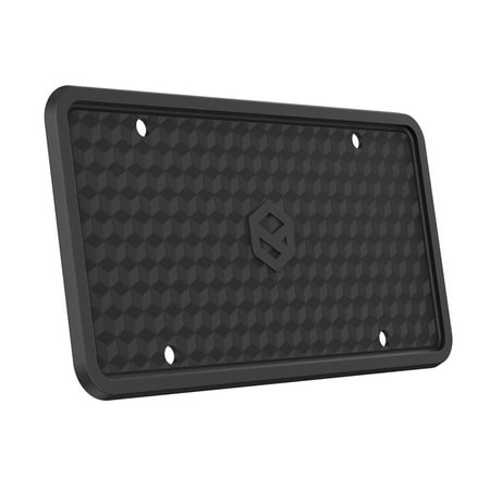 RightCar Silicone License Plate Frames | The Original Premium Grade Silicone Car Plate Frame | Rust Proof, Rattle Proof, Weather Proof | License plate frame | License Plate Holder (Black)