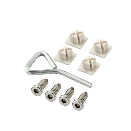 RightCar Solutions License Plate Screws 1/4-3/4| Anti theft license plate screws | Rattle Proof, Rust Proof | Stainless Steel license plate fasteners (Silver)