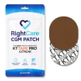 thumbnail image 1 of RightCare CGM Adhesive Patch made with KT Tape, Universal, Covered Oval, Mocha, Bag of 25, 1 of 10