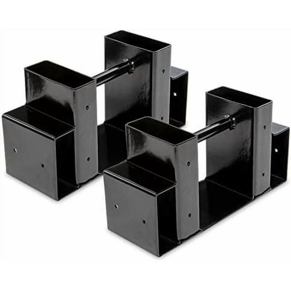 RightHand Adjustable Firewood Storage Bracket Kit Sturdy Rack Holds Stacked Fire Logs & Adjusts to Any Length Customize to Fit Your Indoor Or Outdoor Space Durable Black Powder-Coated Steel