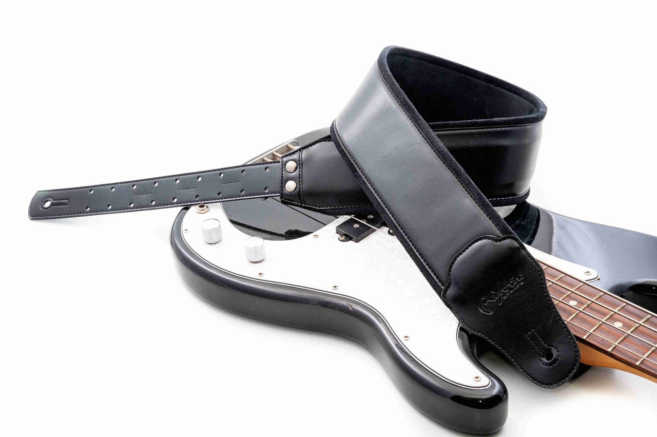 RightOn! Bassman Charm-80 Bass Guitar Strap - Black