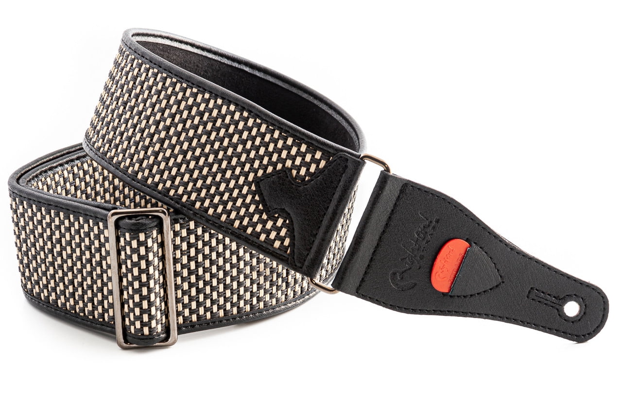 RightOn! Salt & Pepper II Guitar Strap Inspired by Classic Amplifiers