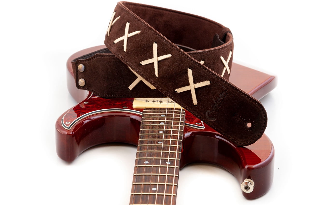 RightOn! Straps Legend D. Gilmour Inspired Guitar Strap - Brown