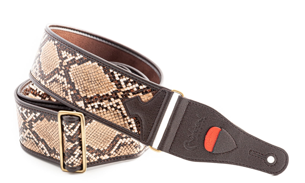 RightOn! Straps Snake II Guitar Strap – Vegan Faux Leather Design