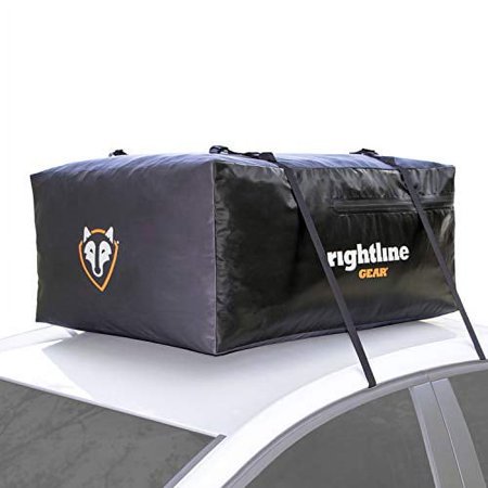 Rightline Gear Sport Jr Car Top Carrier, 9 cu ft Sized for Compact Cars, 100% Waterproof, Attaches With or Without Roof Rack