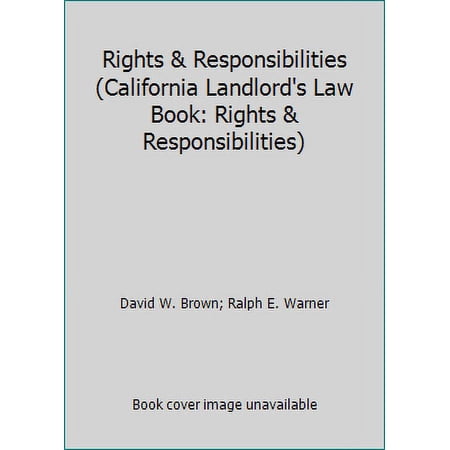 Pre-Owned Rights & Responsibilities (Paperback) 0873370465 9780873370462