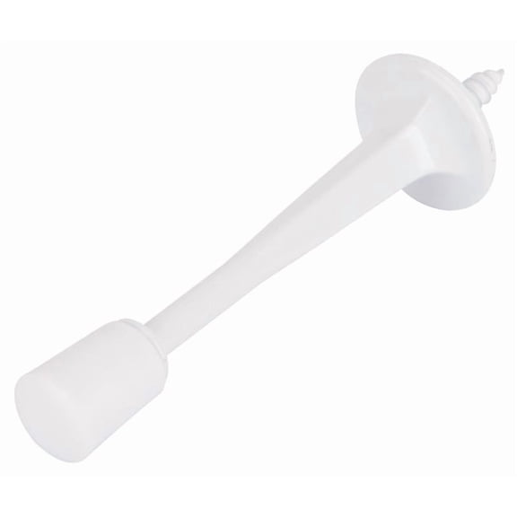 Rigid 3-1/8" Baseboard Door Stop, Die-Cast Zinc Pro Source Doorstops