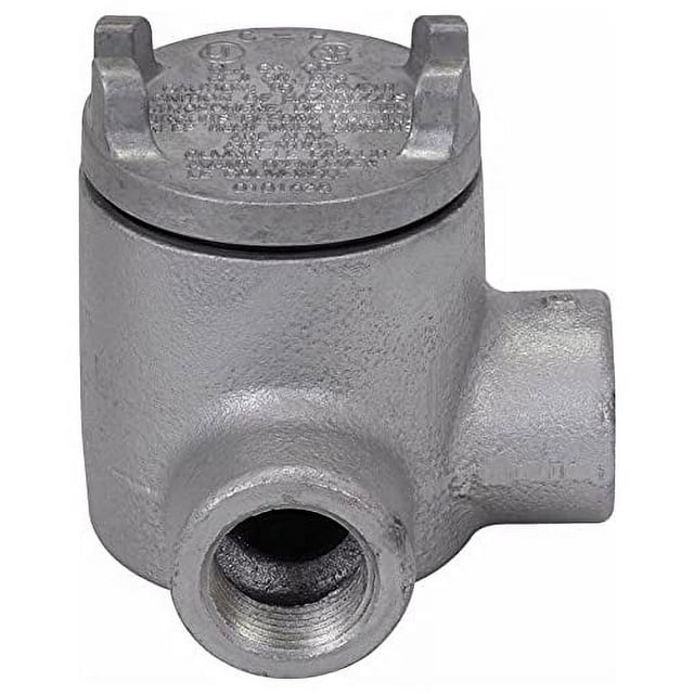 Rigid Conduit Outlet Box and Cover, 1/2" Iron, 1 Pk