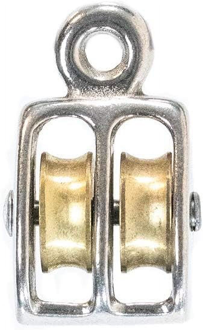 Rigid Eye Double Wheel Pulley Sheave (5 Pack)