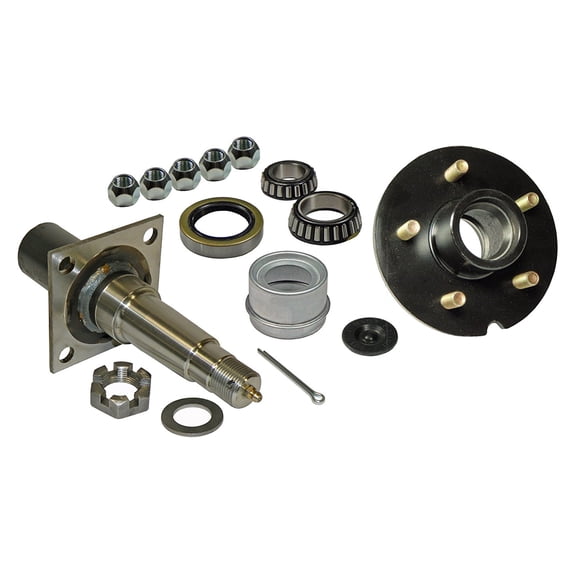 Rigid Hitch 5-Bolt on 5 Inch Hub Assembly Kit. Flanged, 1-3/8 Inch to 1-1/16 Inch