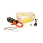 Rigid Hitch ITS-3-22 Polyester 3" x 30" Recovery Strap with Shackle Mount Kit for 2 Inch Receivers