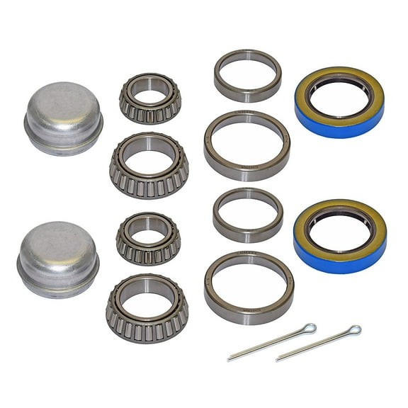 Rigid Hitch Pair of Trailer Bearing Repair Kits for 1-3/8 Inch to 1-1/16 Inch Tapered Spindles