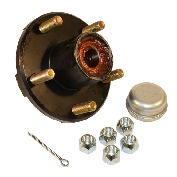 Rigid Hitch Pre-Greased Trailer Hub Kit (RHI-150-PG) 5 Bolt on 4-1/2" Bolt Circle with 1 Inch I.D. Bearings