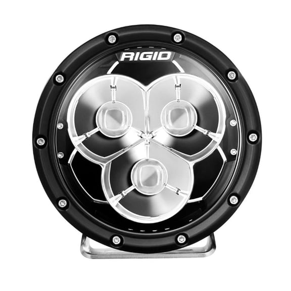 Rigid Lighting 36211; 6" 360 Series Laser LED Light w Precision Spot Optics Amber Backlight Pair
