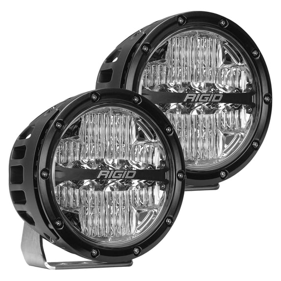 Rigid Industries 36206 360-SERIES 6 INCH LED OFF-ROAD DRIVE BEAM AMBER BACKLIGHT PAIR