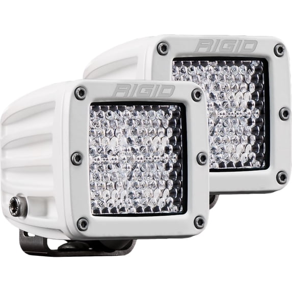 Rigid Industries 602513 Diffused Light, White D-Series Pro, Pair