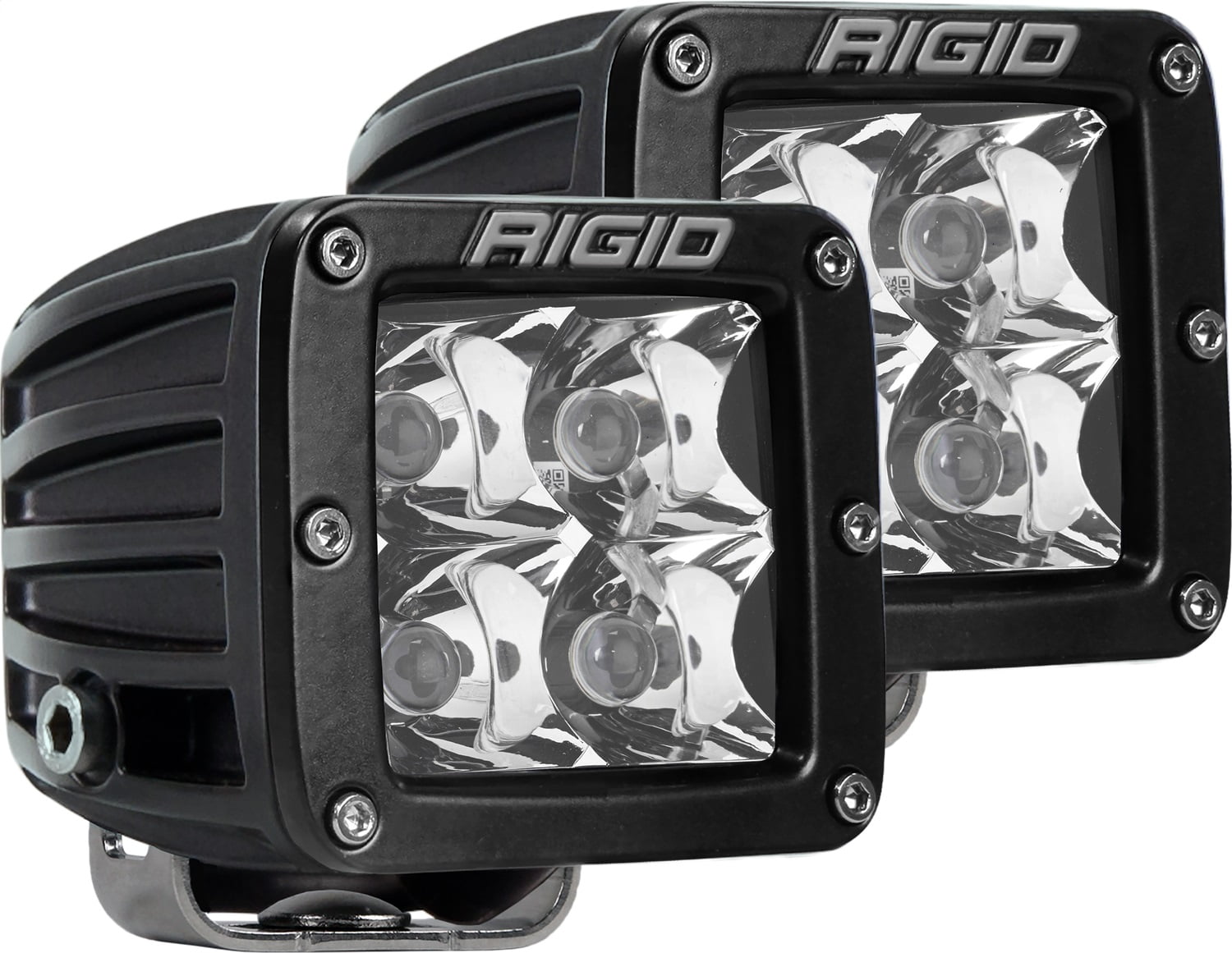 Compact 30W Black Aluminum LED Spot Light - Hybrid Optics, 3168 Lumens