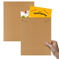 thumbnail image 1 of Natural Brown Tab Lock Rigid Mailers, Stay Flat Cardboard Envelopes, 10 Count, 9.75 x 12.25 in, 1 of 8