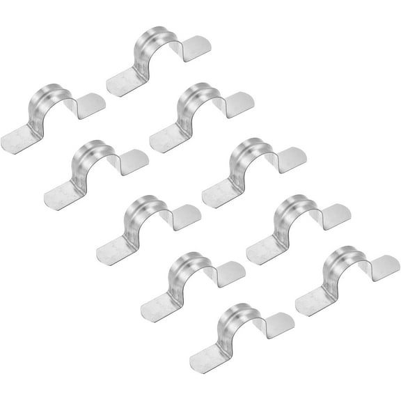 Rigid Pipe Strap, 24pcs 3/4 Inch (20mm) Zinc Plated Steel U Bracket Tension Tube Clip Clamp for Pipe Fixing