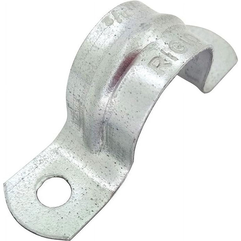 Rigid Pipe Strap Clamp Hanger 2 Holes Galvanized or PVC Pipes