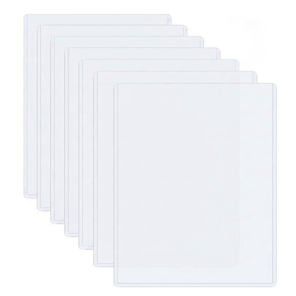 Rigid Print Protectors, 7 Pack 8.5x11 Inch Clear Toploaders, Heavy Duty Plastic Sheet Protectors for Photos, Document Storage, Contract Filing, Office Supply, Archival Protection, Clear