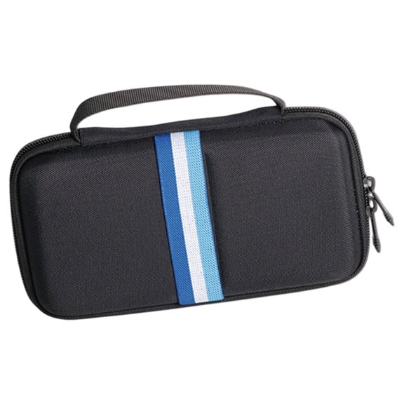 Rigid Shell Phone & Electronics Storage Carrying Case with 2 Sections, 2-Pull Fastener, and Soft Padded Interior Lining