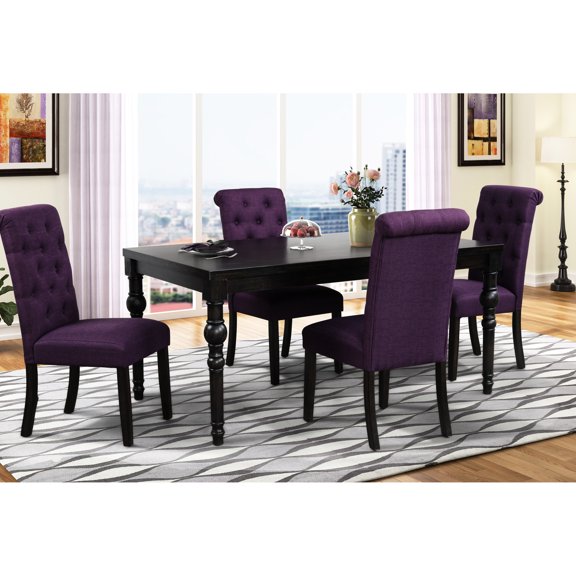 Rigid Solid Wood Design | Create a Cozy Dining Atmosphere for 4