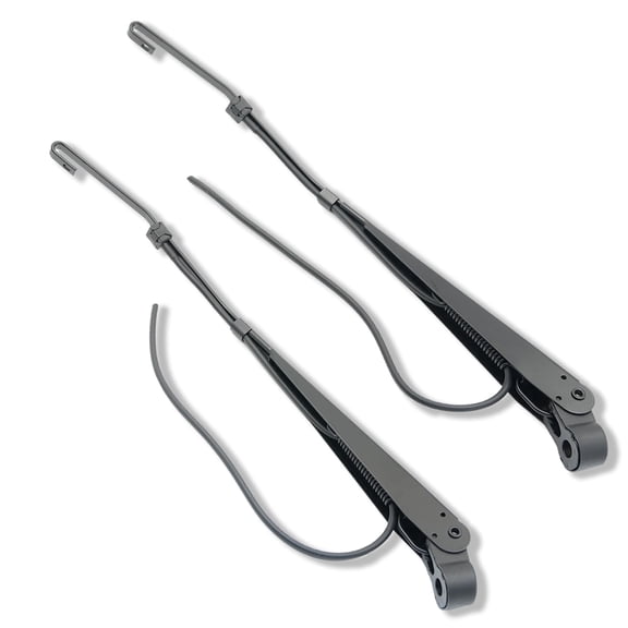 RigidWire 1 Pair Front Windshield Wiper Arm Kit Noiseless Rust Protection Fits Compatible with 1990-2007 Peterbilt 379 Replace OE 6025411 R236002 Left and Right Long