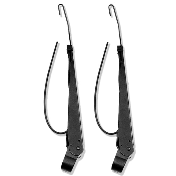 RigidWire 1 Pair Front Windshield Wiper Arm Kit Noiseless Rust Protection Fits Compatible with 1990-2007 Peterbilt 379 Replace OE 6025411 R236002 Left and Right Short