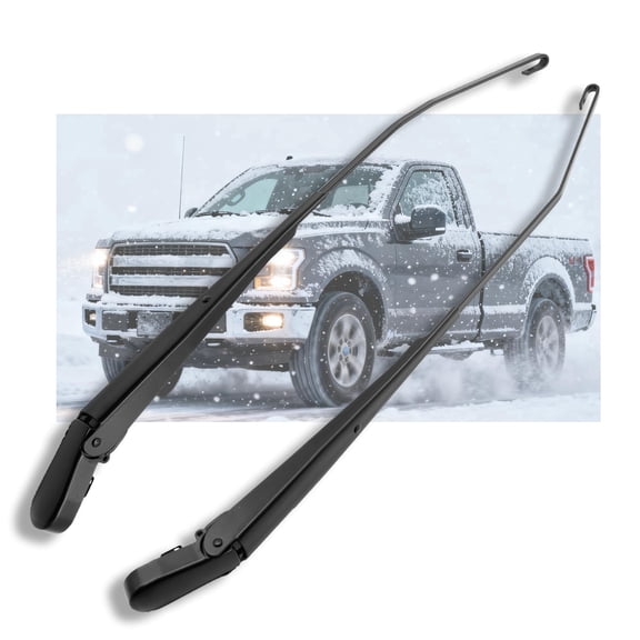RigidWire 1 Pair Windshield Wiper Arm Kit Noiseless Rust Protection Fits Compatible with 2004-2014 Ford F-150 Replace OE 42937 42992 9L3Z17527A 9L3Z17526A 4L3Z17527AAA 4L3Z17526AAA Left and Right