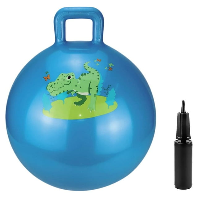 Rigma Hopper Ball - Bouncy Ball with Handle - Air Pump Included ...