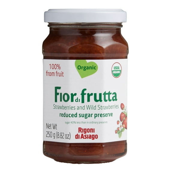 Rigoni Di Asiago Organic Fiordifrutta Strawberry Spread 8.82 oz. Pack of 4