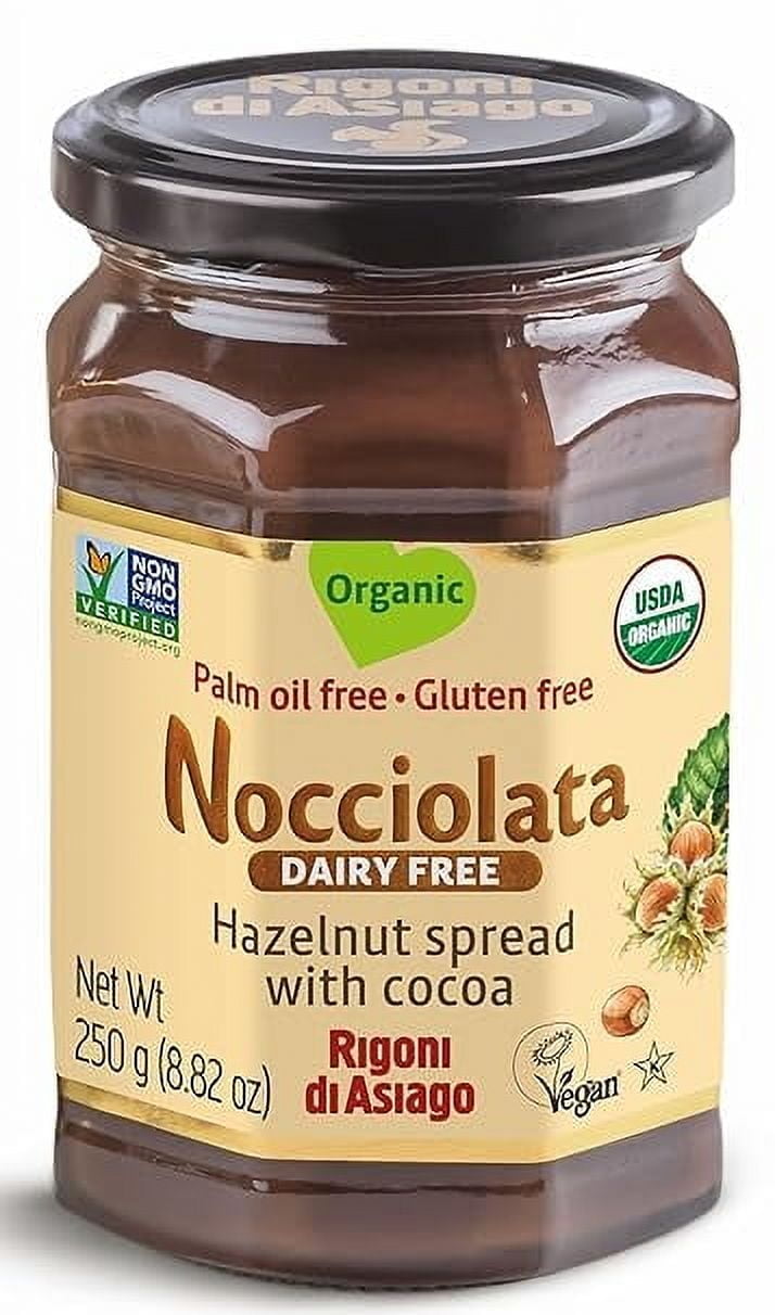 Rigoni di Asiago Nocciolata Organic Hazelnut Spread with Cocoa Dairy Free -- 8.82 oz Pack of 2