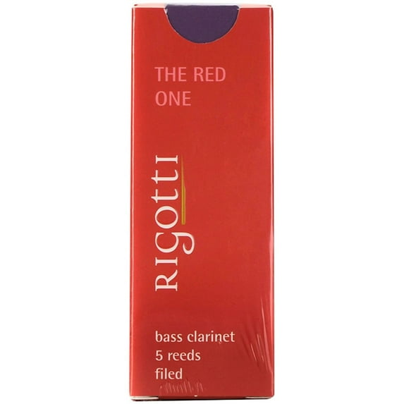 Rigotti Rigotti Bass Clarinet Reed, Gold Classic Cut 2.5 Medium 5 Pack
