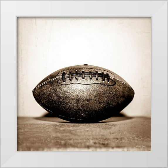 Rigsby, Jennifer 12x12 White Modern Wood Framed Museum Art Print Titled - Vintage Football