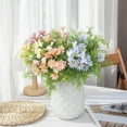 thumbnail image 1 of Riguas 1 Bouquet Artificial Flowers 7 Branches 14 Flower Heads Realistic Looking Not Withered Unfading Decorate Vibrantly Colored Wedding Decoration Plastic Artificial Flower for Party, 1 of 8