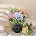 thumbnail image 1 of Riguas 1 Bunch Artificial Flower with Green Leaves Non-Withered 5 Forks Simulation Bouquet Taraxacum Home Decor for Bedroom, 1 of 8