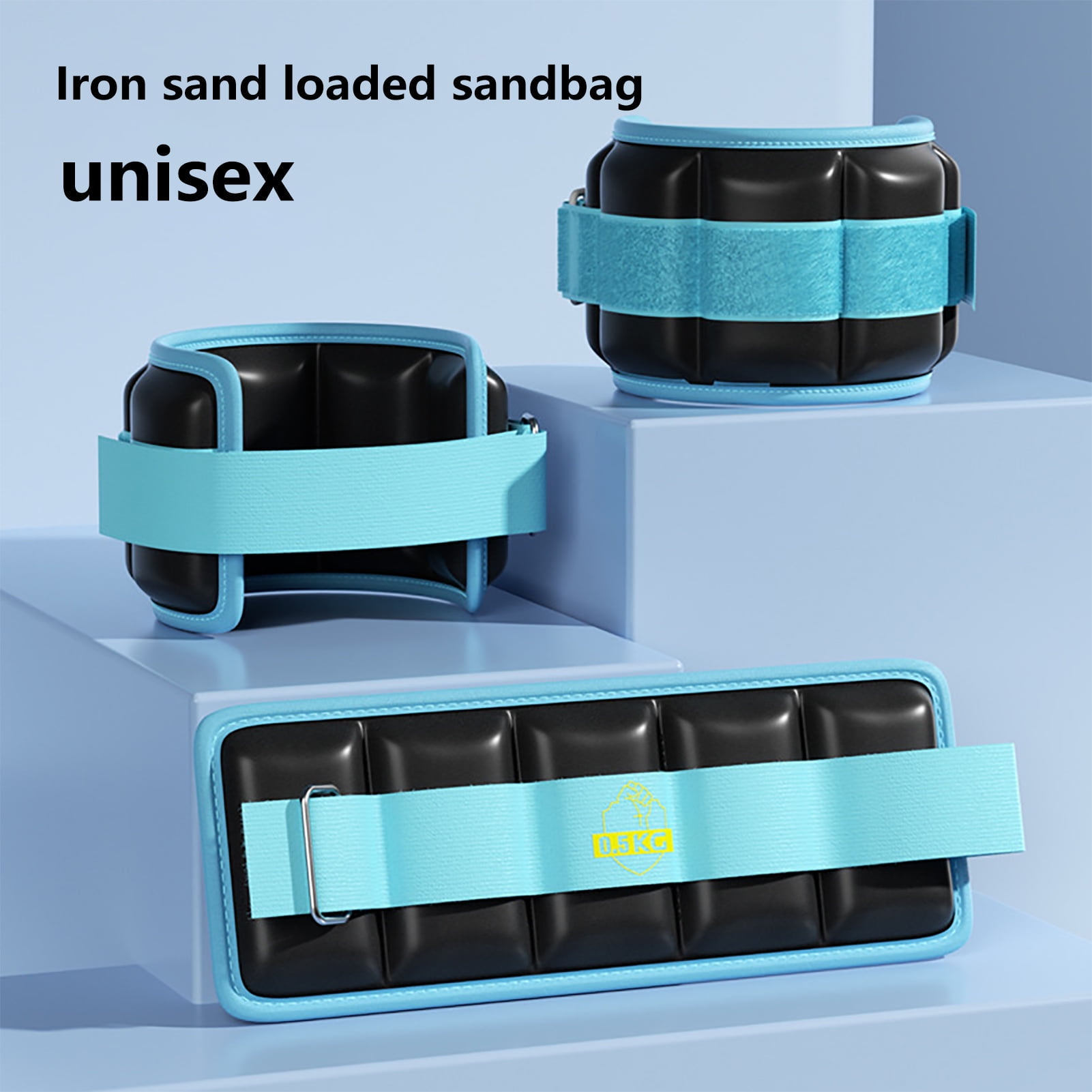 Riguas 1 Pair Sports Weight Cuffs Wrist Weights with Fastener Tape