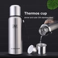thumbnail image 1 of Riguas 500/750/1000/1500ML Insulated Cup Leak-proof Wide Mouth 24 Hours Thermal Insulation Sealed Lid Vacuum Flask for Travel, 1 of 8