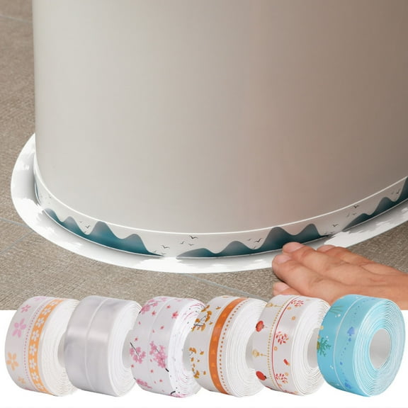 Riguas Bathroom Waterproof Seams Self Adhesive Great Stickiness Sealing Tape Bathroom Bathtub Sealing Strip Kitchen Sink Door Window Seam Sticker