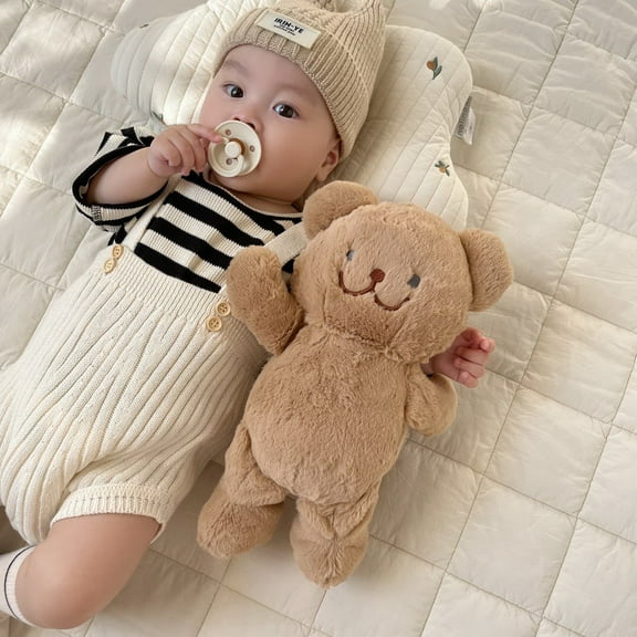 Riguas Bear Bunny Plush Toy Soft PP Cotton Animal Doll Plushies Sleeping Companion Soothing Toy Lovely Stuffed Cartoon Doll Baby Plush Pillow Toy Children Gift