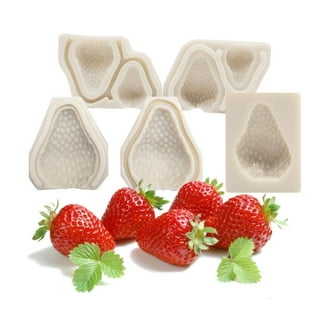 3D Full-size Strawberry Silicone Mold - MoldFun Large Strawberry Mold for  Fondant, Gum Paste, Cake Topper Decorating, Chocolate, Candy, Ice Cube