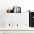 thumbnail image 1 of Riguas Document Storage Box Large Capacity Smooth Edge Reusable Good Load-bearing Save Space Book Pencil Sundries Storage Box File Container Office Supplies, 1 of 8